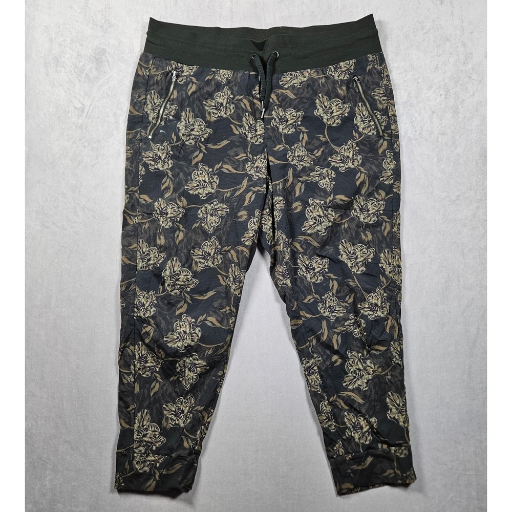 Athleta Trekkie North Printed Jogger Womens 18 Dark Floral Hiking Travel Pants